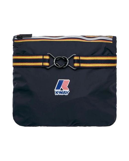 K-Way Blue Zip-Up Hooded Jacket