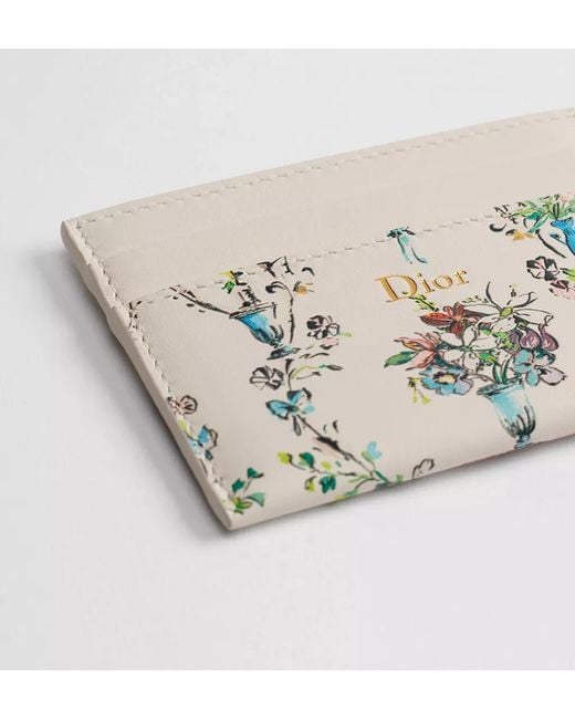 Dior White Iviera Freesia Card Holder