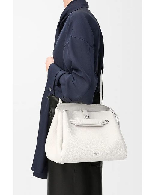 Loewe White Medium Madrid Bag