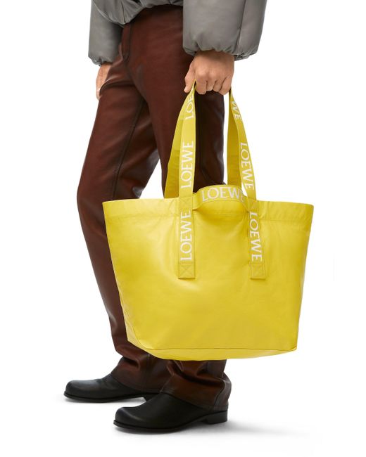 Loewe Yellow Fold Shopper for men