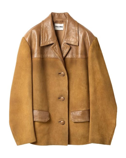 Miu Miu Brown Suede Jacket