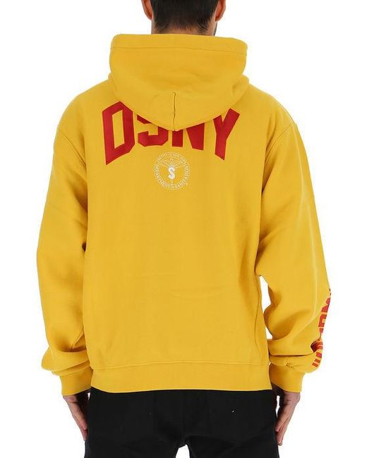 Heron Preston Yellow Hooded Sweater for men