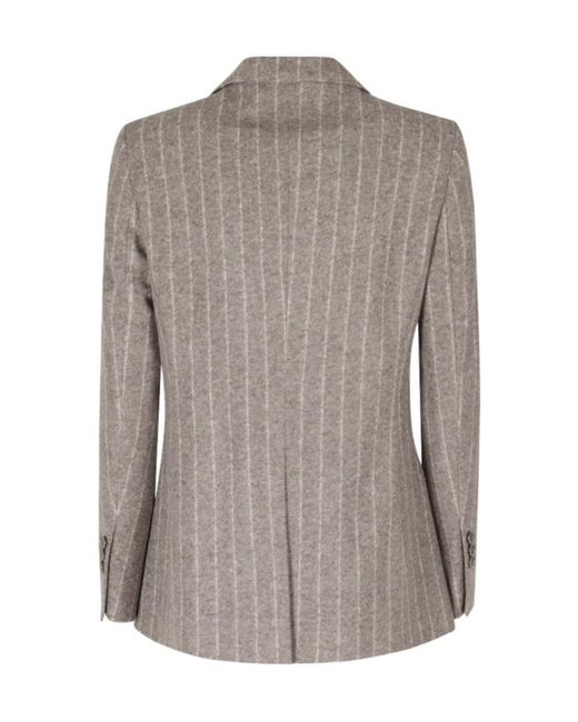 Seventy Gray Double-Breasted Blazer