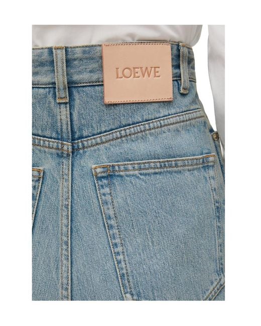 Loewe Blue Bustier High Waisted Jeans