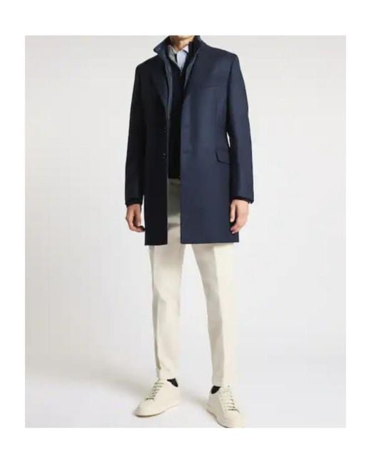 Fay Blue Double Coat for men