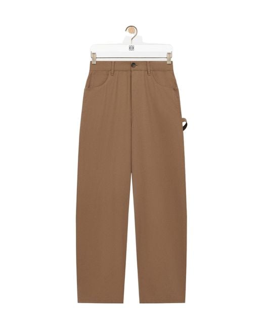 Loewe Brown Cotton Carpenter Trousers for men