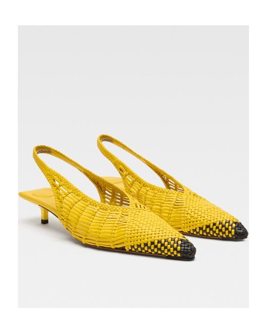 Jacquemus Yellow Les Cubisto Banane Pointed-Toe Pumps