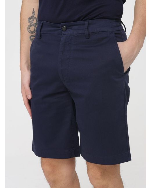 Eleventy Blue Wide Leg Shorts for men