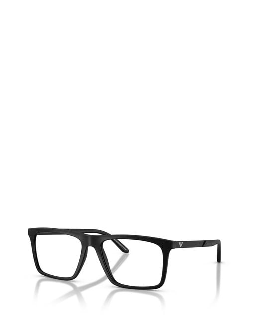 Emporio Armani White Rectangular Flat Mirror for men