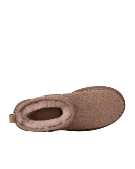 Ugg Brown Classic Ultra Mini Biarritz Snow Boots