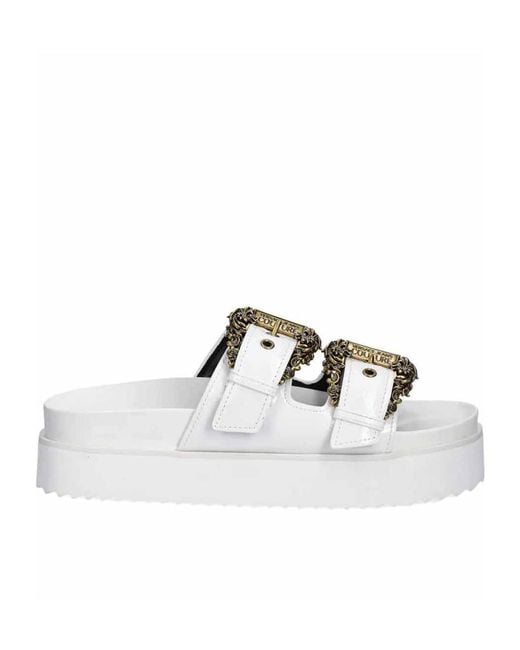 Versace Jeans Multicolor Couture Buckled Platform Sandals