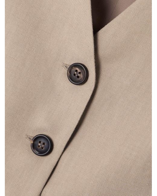 Brunello Cucinelli Natural V-Neck Vest