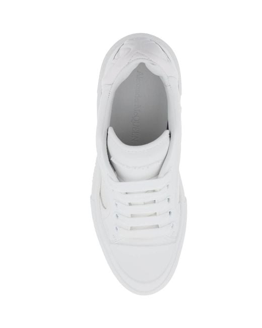 McQueen White Deck Sneakers