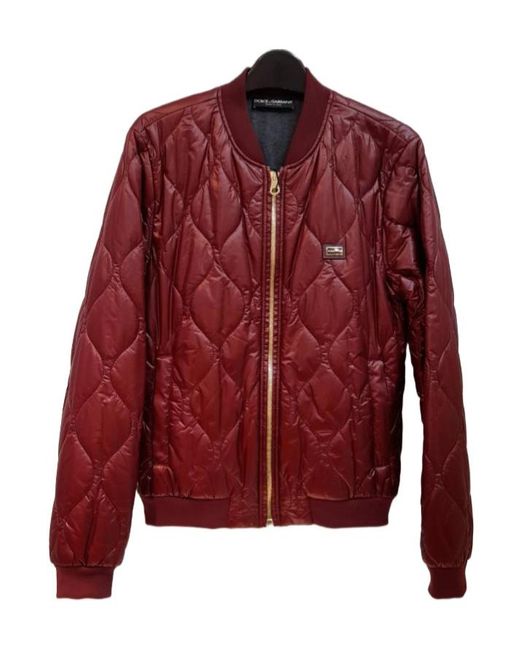 Dolce & Gabbana Red Long-Sleeved Cotton Clothes for men