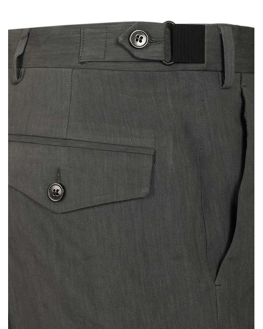 Dries Van Noten Gray Philip Cuffed Tailored Pants for men