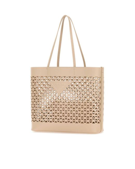Prada Natural Logo Handbag