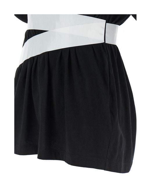 MM6 by Maison Margiela Black Taped Jersey T-Shirt