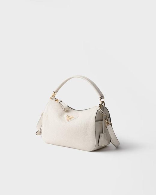 Prada Gray Sacca Small Shoulder Bag