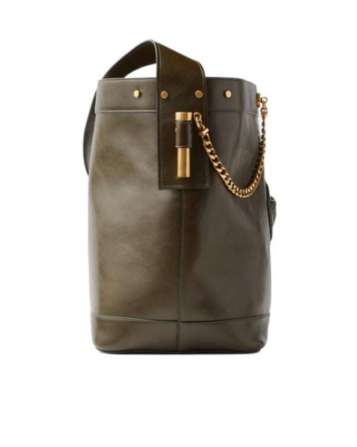Versace Green Pivot Large Bucket Bag