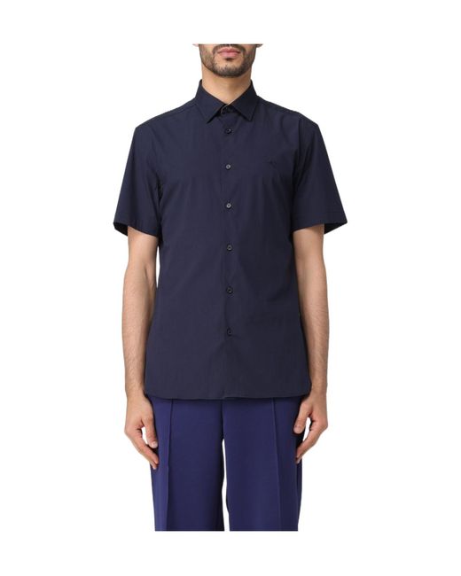 Burberry Black Short Sleeved Buttoned Shirt for men