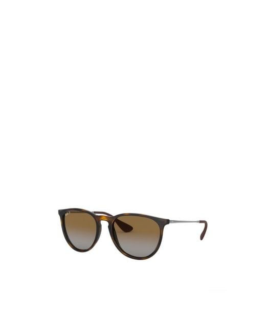 Ray-Ban Metallic Chris Round Frame Sunglasses