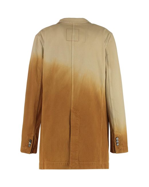 Uma Wang Natural Single-Breasted Suit Jacket