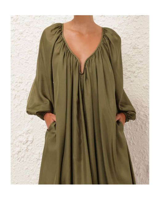 Zimmermann Green Acacia Maxi Dress
