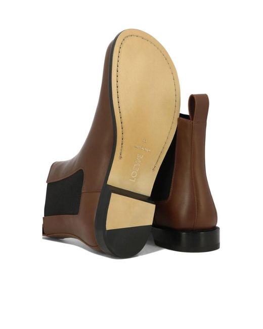 Loewe Brown Campo Chelsea Boots for men