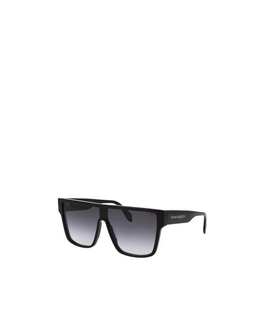 McQueen Gray Eyewear Shield Frame Sunglasses for men
