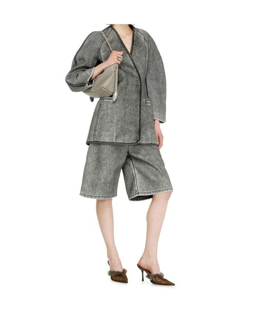 DIESEL Gray Bermuda Shorts