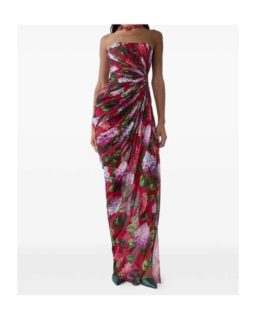 Carolina Herrera Red Sleeveless Dress