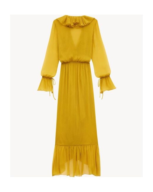 Saint Laurent Yellow Dresses