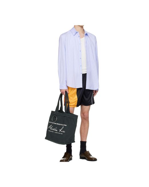 Martine Rose Black Elasticated Waistband Shorts for men