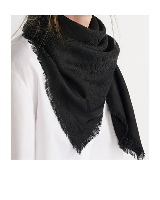 Dior Black Oblique Shawl