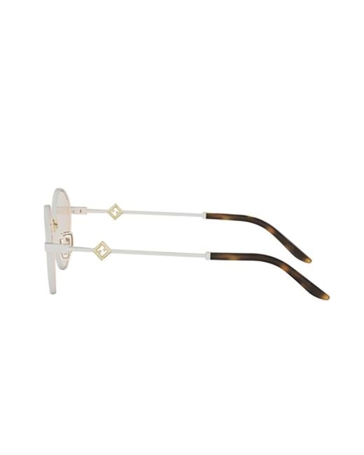 Fendi White Full Frame Sunglasses