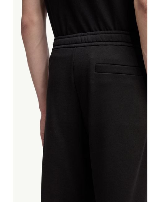 Moncler Black Logo Detailed High-Waist Trousers for men