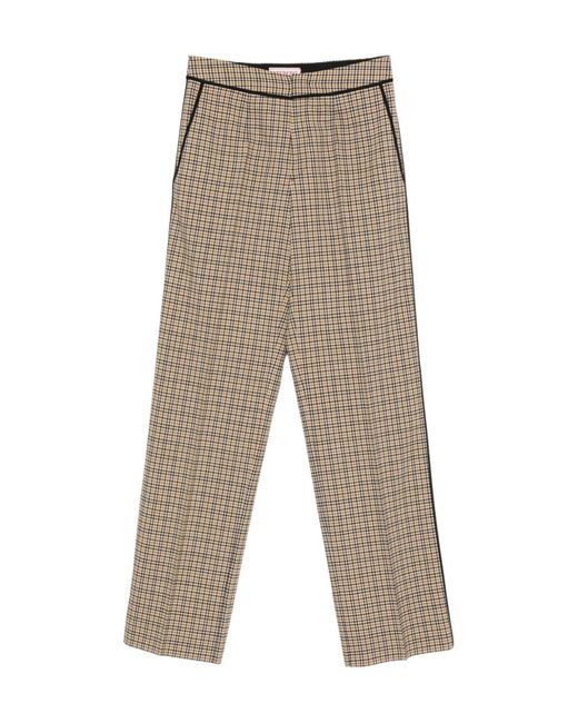 Iceberg Women's Gray Plaid Casual Pants