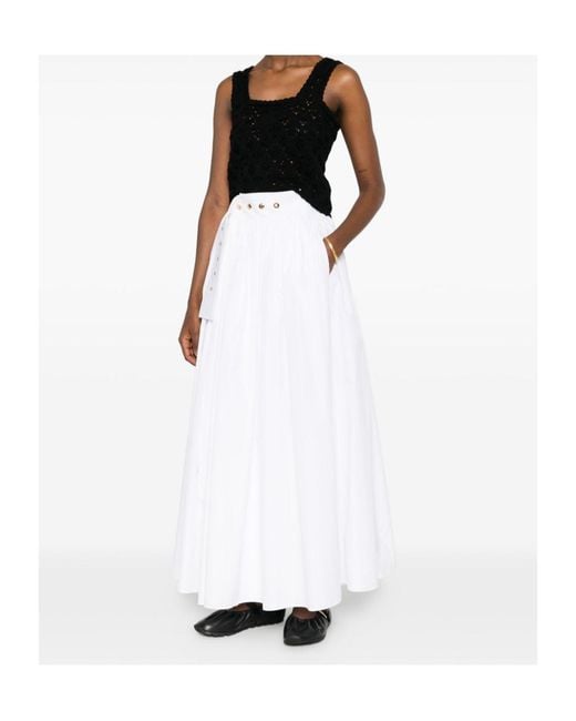 Céline White Skirt