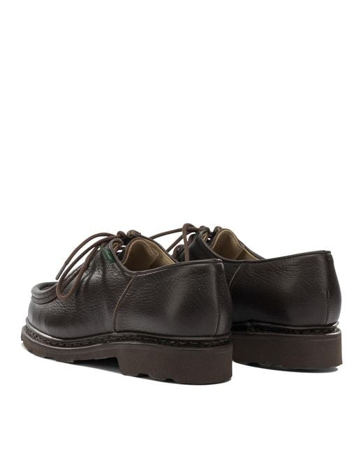 Paraboot Brown Lace-Up Loafers