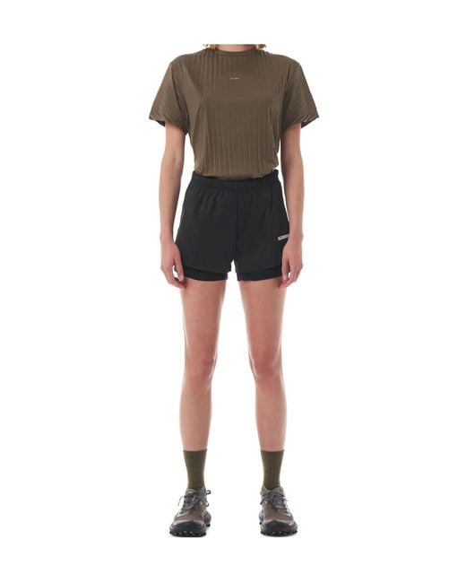 Satisfy Black Techsilk Layered Shorts