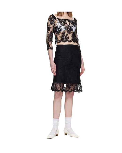 ShuShu/Tong Black Hollow-Out Top