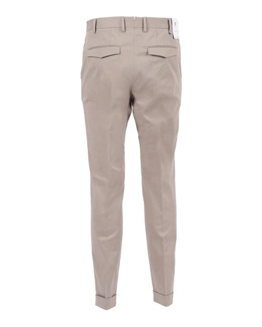 Pt Pantaloni Gray Tailored Trousers for men