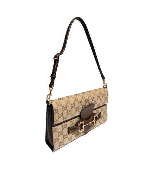 Gucci Metallic Horsebit Ristretto Medium Shoulder Bag