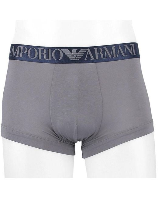 Emporio Armani Gray Logo Underwear for men
