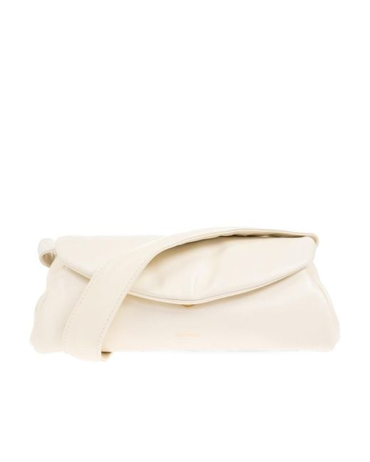 Jil Sander Natural Cannolo Padded Small Shoulder Bag