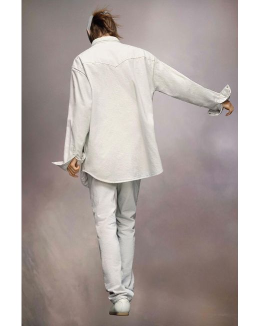 Maison Margiela White Buttoned Overshirt Jacket