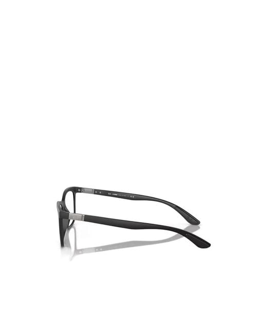Ray-Ban White Rectangle Frame Glasses