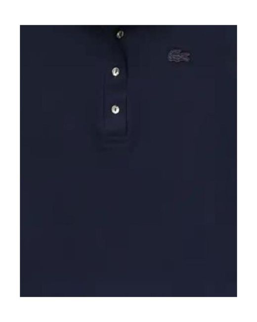 Lacoste Blue L.12.D Slim Fit Stretch Mini Piqué Polo Shirt