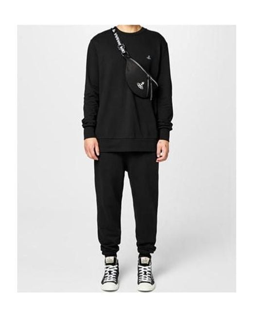 Vivienne Westwood Black Crew Neck Sweatshirt for men