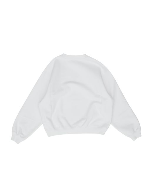 Céline White Loose Sweatshirt